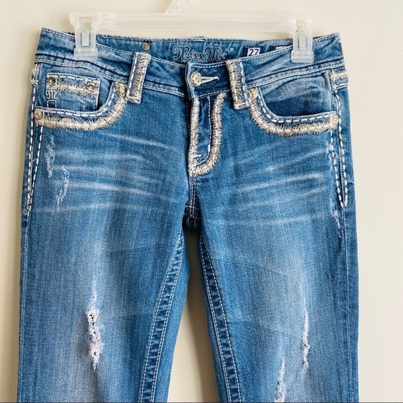 Miss me boot cut embroidered jeans - Picture 3 of 10